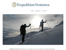 Tablet Screenshot of expeditionventures.com